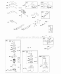 Alternator Electric Starter Electrical Flywheel Brake Ignition Diagram and Parts List for 127702-0653-01  Briggs and Stratton Engine
